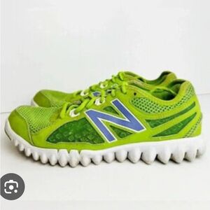 Preowned Nike New Balance Men’s Lime Green and Blue Sneakers